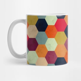 Colorful Beehive Pattern Mug